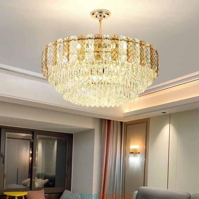 Plafoniera din cristal european de lux