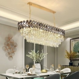 Plafoniera ovală de lux din cristal european