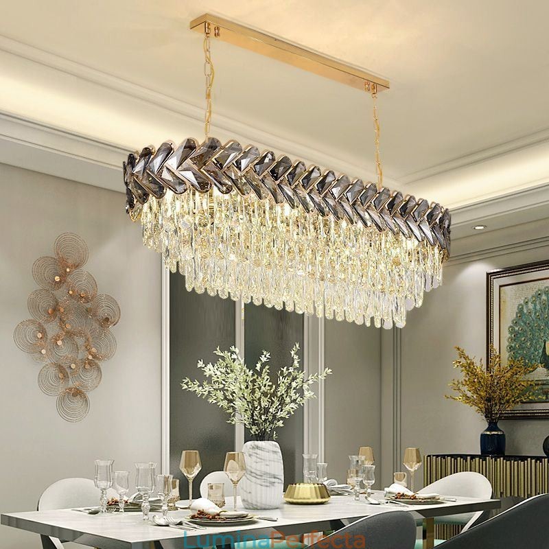 Plafoniera ovală de lux din cristal european