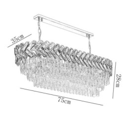 Plafoniera ovală de lux din cristal european