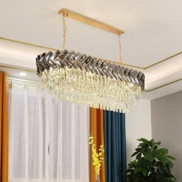 Plafoniera ovală de lux din cristal european