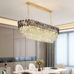 Plafoniera ovală de lux din cristal european