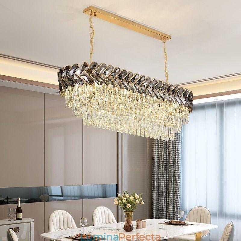 Plafoniera ovală de lux din cristal european