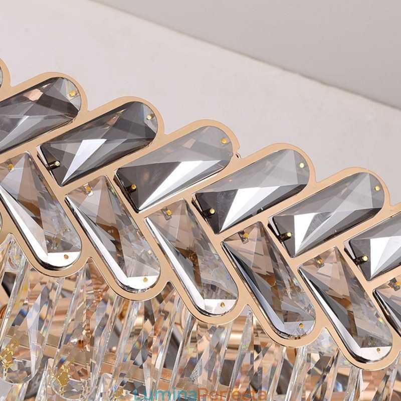 Plafoniera ovală de lux din cristal european