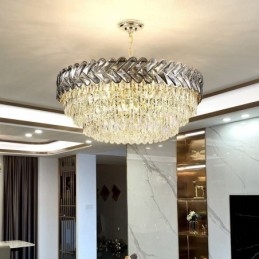 Plafoniera din cristal de aur