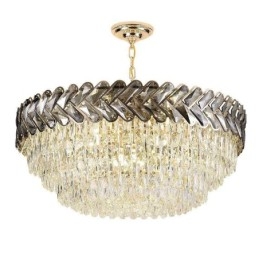 Plafoniera din cristal de aur