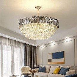 Plafoniera din cristal de aur
