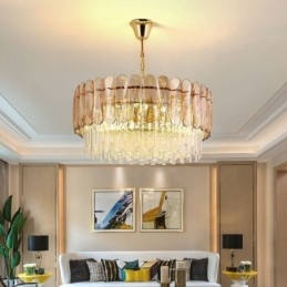 Plafoniera de lux Crystal Gold