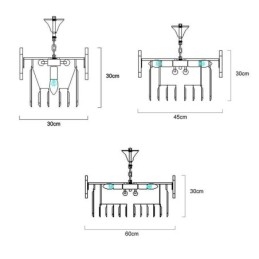 Plafoniera de lux Crystal Gold