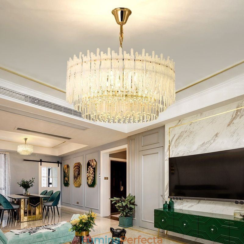 Plafoniera rotundă de cristal Coral Pendant