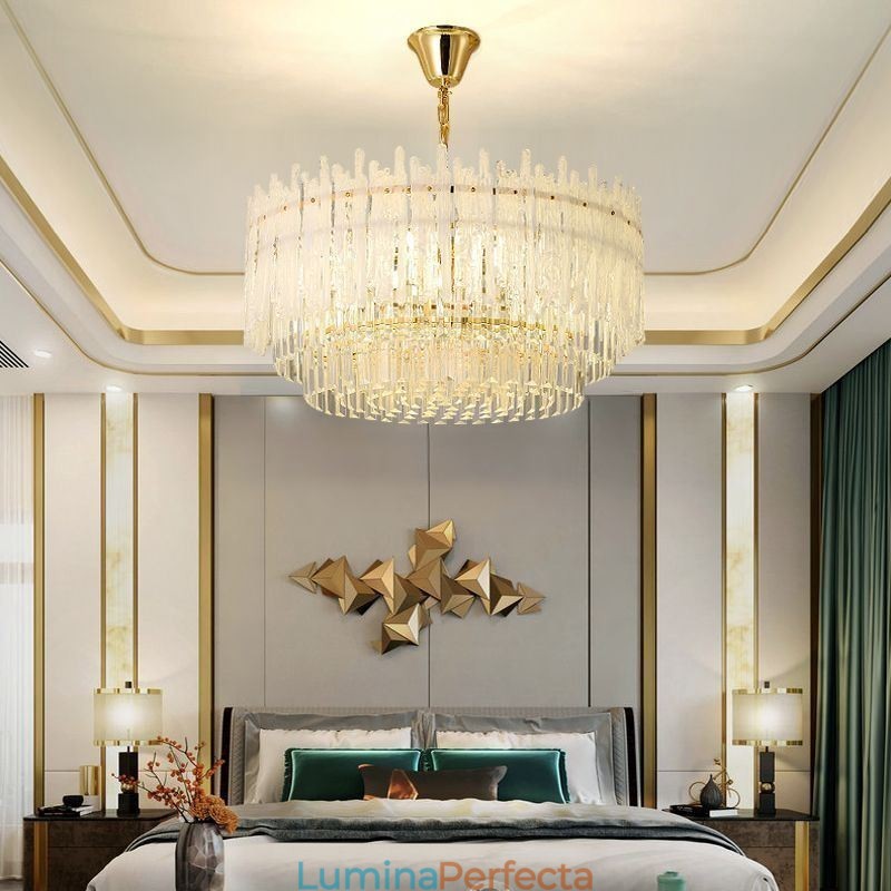 Plafoniera rotundă de cristal Coral Pendant