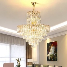 Lumină suspendată din cristal modernă Plafoniere contemporane