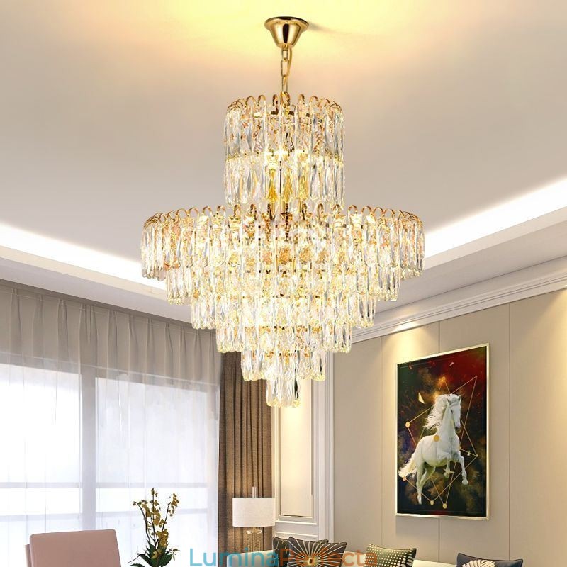 Lumină suspendată din cristal modernă Plafoniere contemporane