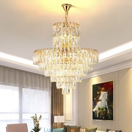 Lumină suspendată din cristal modernă Plafoniere contemporane Lumină suspendată din cristal modernă Plafoniere contemporane