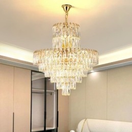 Lumină suspendată din cristal modernă Plafoniere contemporane