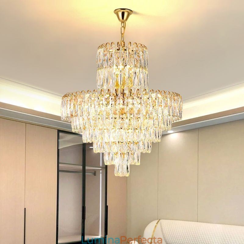 Lumină suspendată din cristal modernă Plafoniere contemporane
