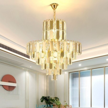 Lumină suspendată din cristal modernă Plafoniere contemporane Lumină suspendată din cristal modernă Plafoniere contemporane