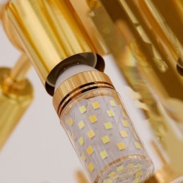 Lumină suspendată elegantă Corp de iluminat de tavan rotund din cristal