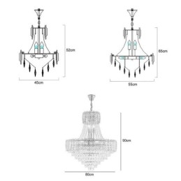 Lumină suspendată modernă din cristal Corp de iluminat rotund de tavan