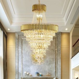 Lampă de tavan conică modernă din cristal