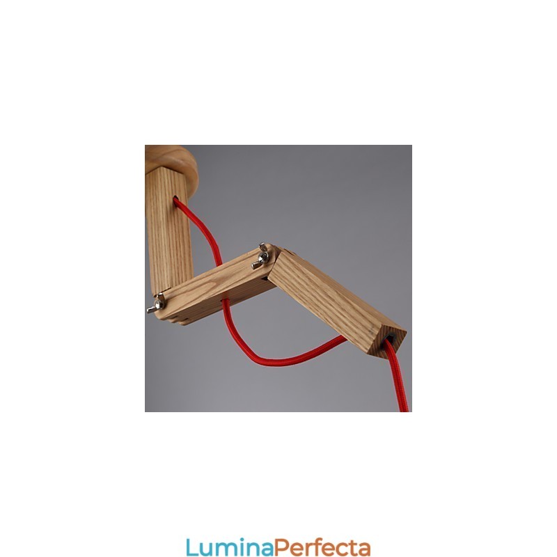 Candelabru stil mini modern contemporan din lemn de bambus