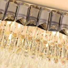 Lampă suspendată cu cristal K9 Lampă suspendată ovală de lux