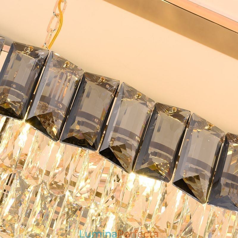 Lampă suspendată cu cristal K9 Lampă suspendată ovală de lux