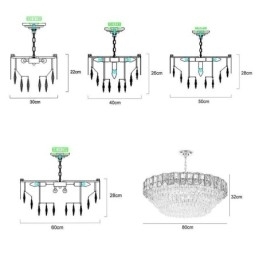 Lumini suspendate din cristal Corpuri de plafoniere contemporane