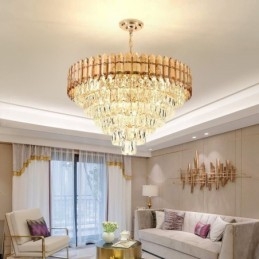 Corp de iluminat de tavan modern din cristal
