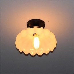 Plafoniera cu 1 cap Lotus din sticla imitatie de jad