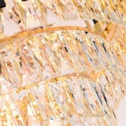 Lumină suspendată din cristal de lux Plafon rotund