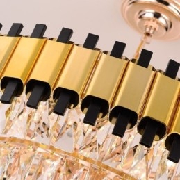 Lumină suspendată din cristal de lux Plafon rotund