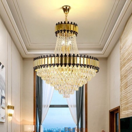 Plafoniera modernă cu pandantiv din cristal Plafoniera modernă cu pandantiv din cristal