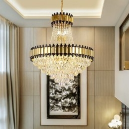 Plafoniera modernă cu pandantiv din cristal