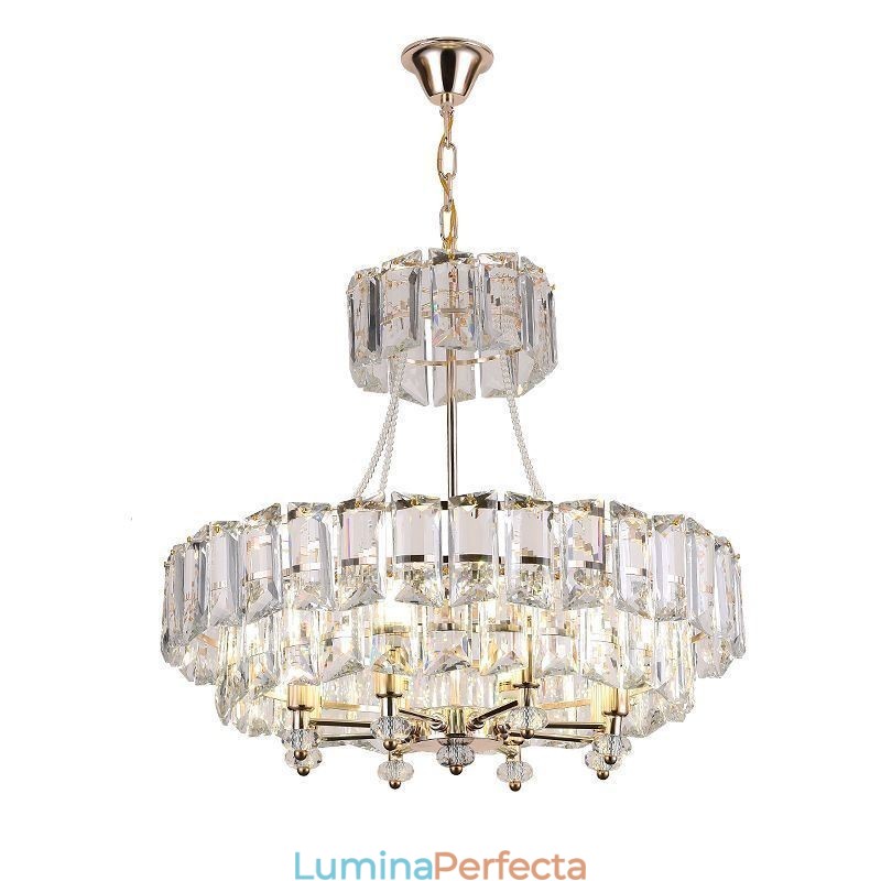 Lampă suspendată din cristal alb Plafoniere moderne Lumini suspendate