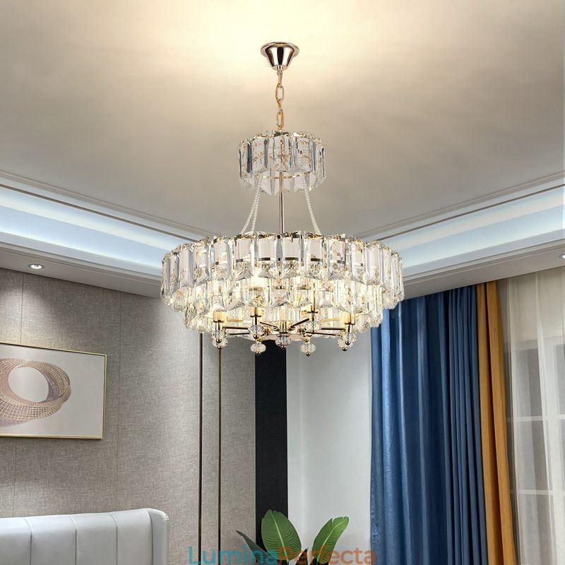 Lampă suspendată din cristal alb Plafoniere moderne Lumini suspendate