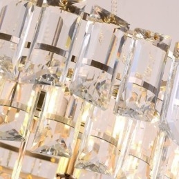 Lampă suspendată din cristal alb Plafoniere moderne Lumini suspendate