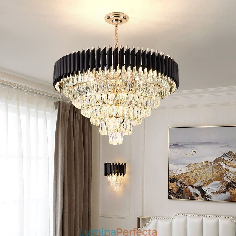 Plafoniera de lux din cristal 6 9 12 lumini
