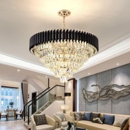 Plafoniera de lux din cristal 6 9 12 lumini