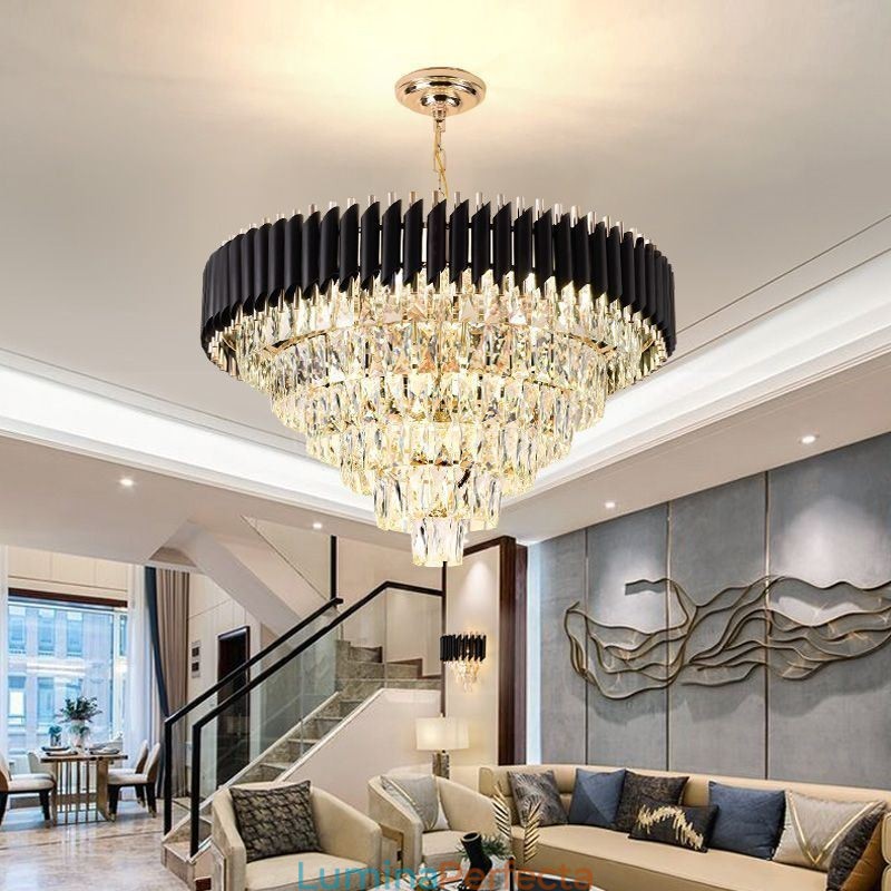 Plafoniera de lux din cristal 6 9 12 lumini