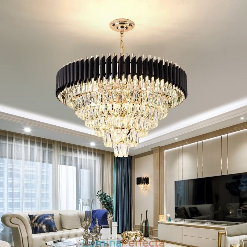 Plafoniera de lux din cristal 6 9 12 lumini