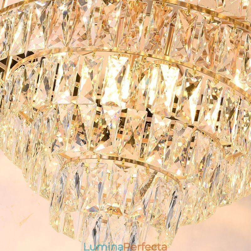 Plafoniera de lux din cristal 6 9 12 lumini