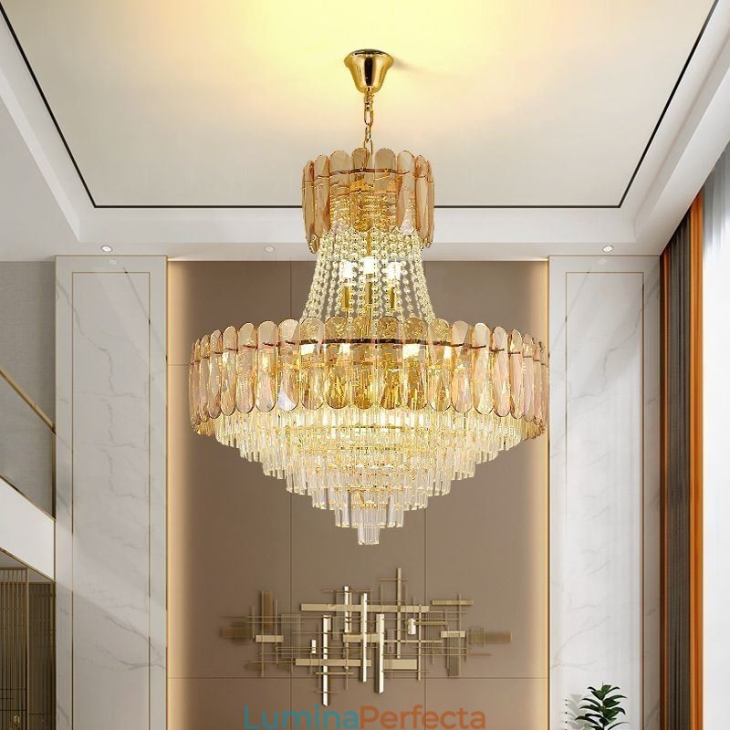 Plafoniera contemporană din cristal european