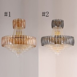 Plafoniera contemporană din cristal european
