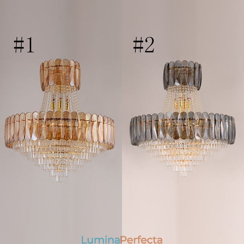 Plafoniera contemporană din cristal european