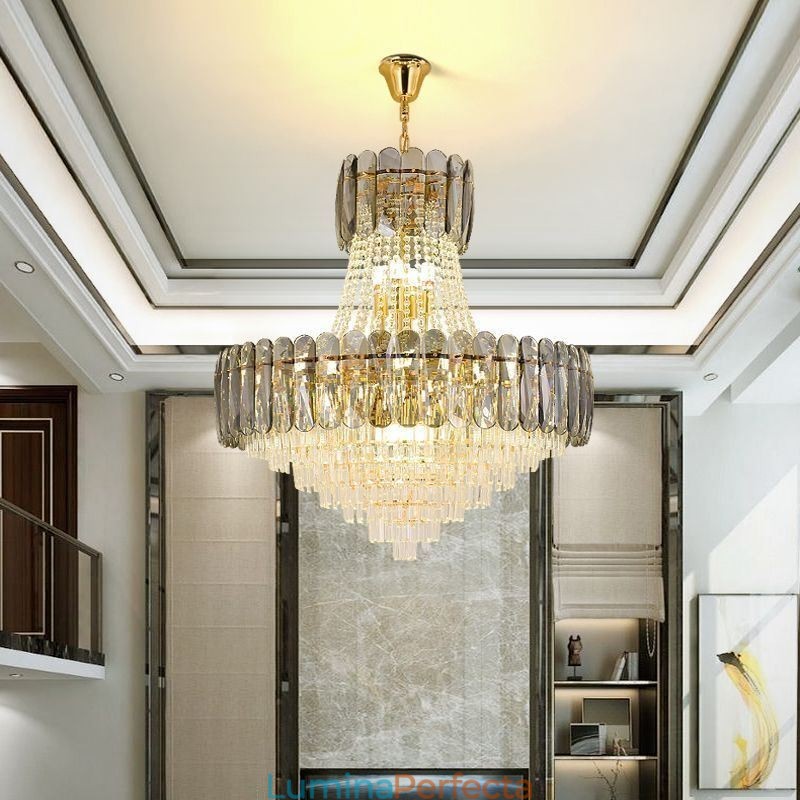 Plafoniera contemporană din cristal european