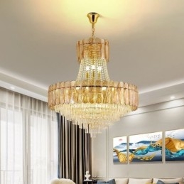 Plafoniera contemporană din cristal european