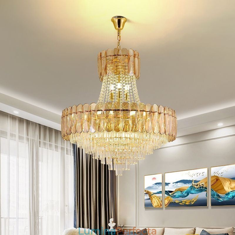 Plafoniera contemporană din cristal european
