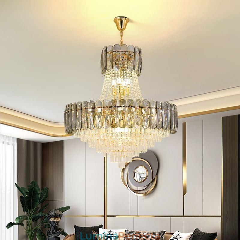 Plafoniera contemporană din cristal european
