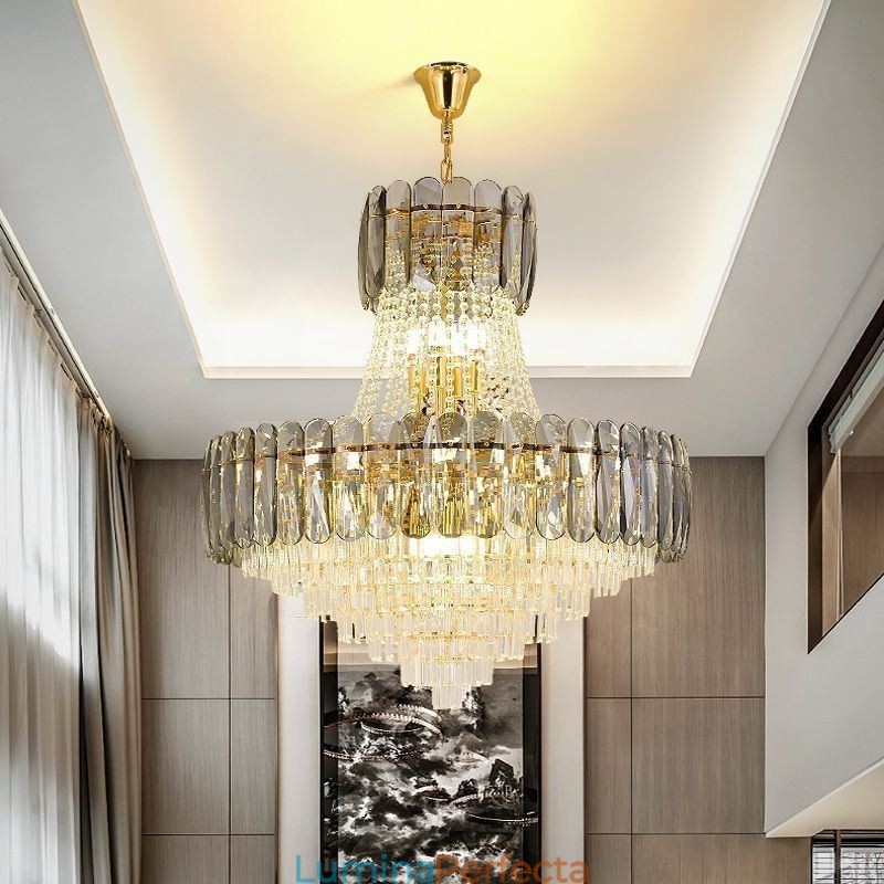 Plafoniera contemporană din cristal european